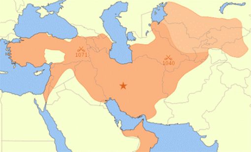 Büyük Selçuklu Devleti Haritası